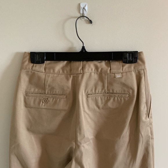 Aritzia TNA The Skater Pant Tan Wide Leg Raw Hem Pant Size 4 - Picture 9 of 11